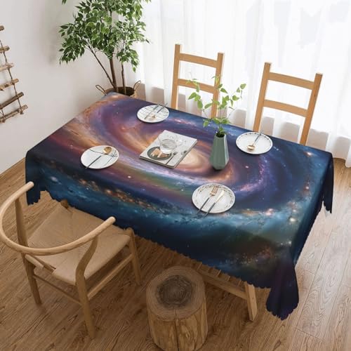 NONHAI Tischdecke für rechteckige Tische, Weltraumspirale, kosmische Energie-Tischdecken, knitterfrei, Tischdecke für Küche, 137,2 x 182,9 cm, Tischdecke für Esszimmer, Bauernhaus, Dekoration NONHAI Tischdecke für rechteckige Tische, Weltraumspirale, kosmische Energie-Tischdecken, knitterfrei, Tischdecke für Küche, 137,2 x 182,9 cm, Tischdecke für Esszimmer, Bauernhaus, Dekoration von NONHAI