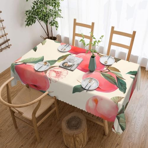 NONHAI Tischdecke für rechteckige Tische, rosa pfirsichfarben, knitterfrei, Tischdecke für Küche, 137,2 x 182,9 cm, Tischdecke für Esszimmer, Bauernhaus, Dekoration, Tischdecke NONHAI Tischdecke für rechteckige Tische, rosa pfirsichfarben, knitterfrei, Tischdecke für Küche, 137,2 x 182,9 cm, Tischdecke für Esszimmer, Bauernhaus, Dekoration, Tischdecke von NONHAI