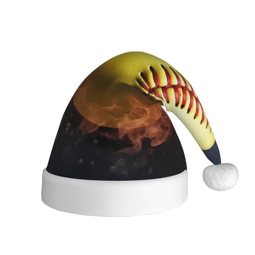 NONHAI Weihnachtsmannmütze, Softball-Weihnachtsmütze, Erwachsene, Weihnachtsmütze für Damen und Herren, Neujahr, festliches Partyzubehör NONHAI Weihnachtsmannmütze, Softball-Weihnachtsmütze, Erwachsene, Weihnachtsmütze für Damen und Herren, Neujahr, festliches Partyzubehör von NONHAI