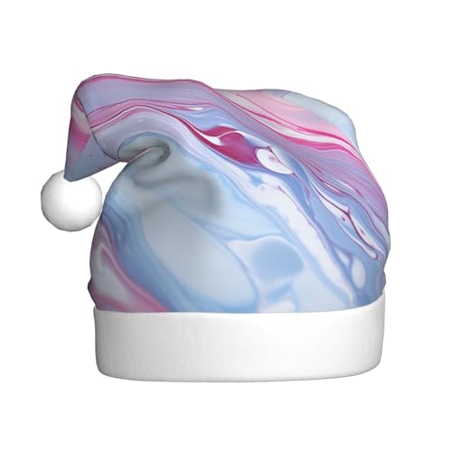 NONHAI Weihnachtsmütze, blauer Marmor, Weihnachtsmütze, Weihnachtsmütze für Erwachsene, Uni, Samt, klassische Weihnachtsmannmütze für Weihnachten, Neujahr NONHAI Weihnachtsmütze, blauer Marmor, Weihnachtsmütze, Weihnachtsmütze für Erwachsene, Uni, Samt, klassische Weihnachtsmannmütze für Weihnachten, Neujahr von NONHAI