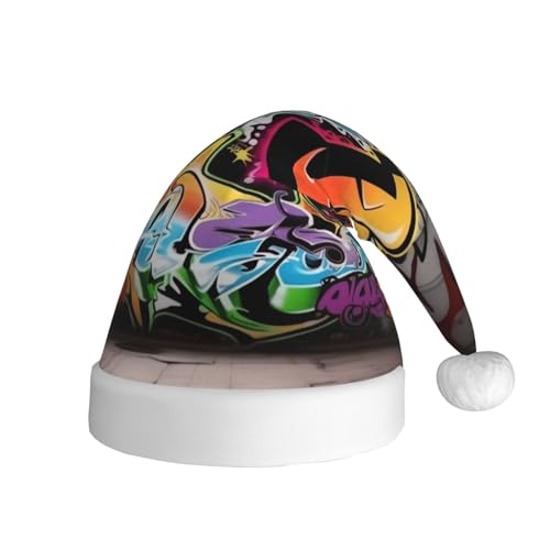NONHAI Weihnachtsmütze Graffiti Hip Hop Weihnachtsmütze Erwachsene Xmas Urlaub Hut für Damen Herren Neujahr Festliches Partyzubehör NONHAI Weihnachtsmütze Graffiti Hip Hop Weihnachtsmütze Erwachsene Xmas Urlaub Hut für Damen Herren Neujahr Festliches Partyzubehör von NONHAI