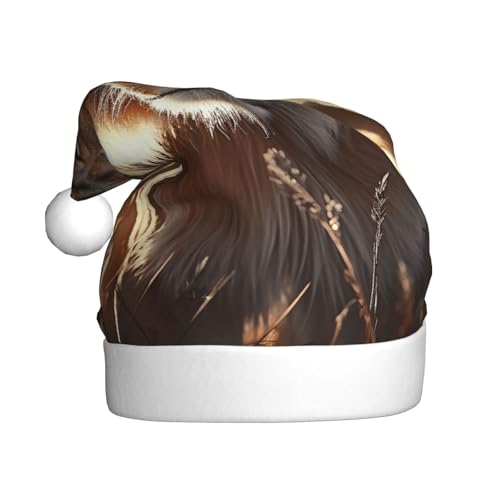 NONHAI Weihnachtsmütze für Damen, Löwe, Weihnachtsmütze, Weihnachtsmütze für Erwachsene, Uni, Samt, klassische Weihnachtsmannmütze für Weihnachten, Neujahr NONHAI Weihnachtsmütze für Damen, Löwe, Weihnachtsmütze, Weihnachtsmütze für Erwachsene, Uni, Samt, klassische Weihnachtsmannmütze für Weihnachten, Neujahr von NONHAI