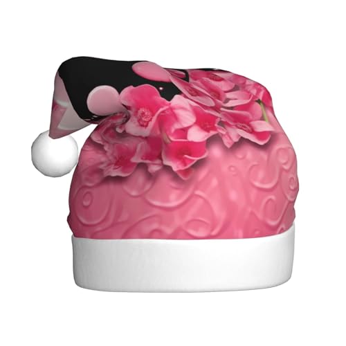 NONHAI Weihnachtsmütze mit Liebesbildern, Weihnachtsmütze, Weihnachtsmütze für Erwachsene, Uni, Samt, klassische Weihnachtsmannmütze für Weihnachten, Neujahr NONHAI Weihnachtsmütze mit Liebesbildern, Weihnachtsmütze, Weihnachtsmütze für Erwachsene, Uni, Samt, klassische Weihnachtsmannmütze für Weihnachten, Neujahr von NONHAI
