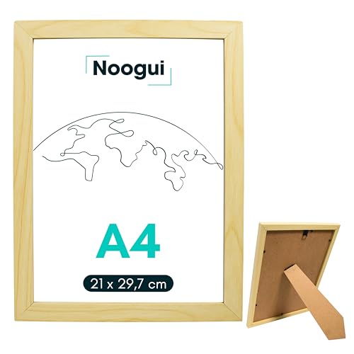 NOOGUI Bilderrahmen A4 Holz | DIN A4 Rahmen Entspiegelt | für Fotos und Diplome | Holzrahmen für Wandmontage vertikal & horizontal 21x30 cm NOOGUI Bilderrahmen A4 Holz | DIN A4 Rahmen Entspiegelt | für Fotos und Diplome | Holzrahmen für Wandmontage vertikal & horizontal 21x30 cm von NOOGUI