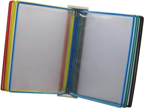Wandmontierter Dokumentenhalter, 10 doppelseitige Ordner, wandmontierter Aktenhalter, Poster-Flip-Book-Display, wandmontiertes Referenzsystem von NOOLAR
