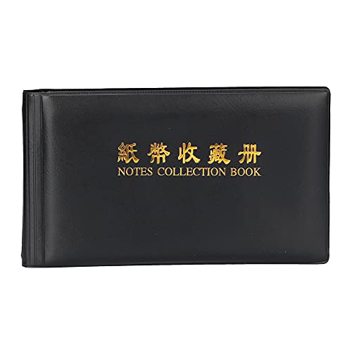 NOPNOG 30 Seiten Papiergeld-Sammelalbum, Banknotensammeltasche (Schwarz) von NOPNOG