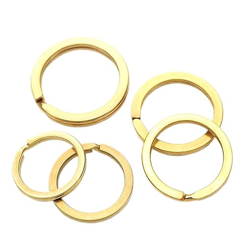 5 Stück massive Messing-Split-Ringe, Doppelschlaufe, Schlüsselanhänger, 15–32 mm, Taschenhaken, Verbinder, Schlüsselanhänger, Schlüsselhalter, DIY, Lederhandwerk, Hardware ( Color : Brass , Size : 15m 5 Stück massive Messing-Split-Ringe, Doppelschlaufe, Schlüsselanhänger, 15–32 mm, Taschenhaken, Verbinder, Schlüsselanhänger, Schlüsselhalter, DIY, Lederhandwerk, Hardware ( Color : Brass , Size : 15m von NORAZE