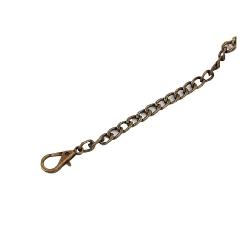 NORAZE 20–120 cm Handtasche Metallketten Umhängetasche Riemen DIY Geldbörse Kette Gold Silber Bronze Schwarz Griffe Tasche Zubehör Kette (Color : Bronze, Size : 60cm) von NORAZE