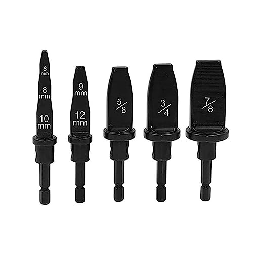 NORAZE 5 stücke Sechseckigen Griff Rohr Expander Metric Kupfer Rohr Bördeln Schmiedewerkzeuge Klimaanlage Bohrer Expander (Color : Black, Size : 5Pcs Metric) von NORAZE