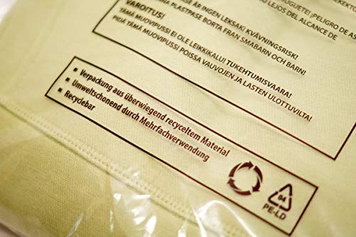 100 Nordwerk ECOBags für Textilien - Nachhaltige Polybeutel aus recycelter Folie (Regranulat). Textilverpackung in verschienden Größen (170 x 240 + 30 mm) von NORDWERK
