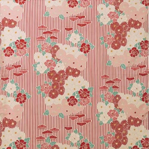 Japanisch Furoshiki Tuch Retro Blume Große 100×100 cm Made in Japan 100% Baumwolle Kissenbezug Modern Dekoration Furoshiki Stoff (Rot) von NOREN