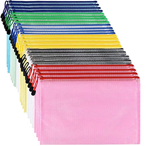 Plastikbrieftaschen - 24-teiliger Dokumentenordner Datei Reißverschlusstaschen A4 Plastikbrieftaschenordner Extra dicke Reißverschlusstaschen Plastikbrieftaschen - 24-teiliger Dokumentenordner Datei Reißverschlusstaschen A4 Plastikbrieftaschenordner Extra dicke Reißverschlusstaschen von NORTHERN BROTHERS