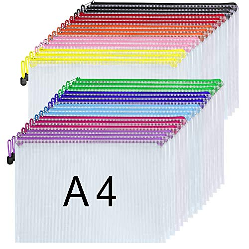 Plastikhüllen – 30 Stück A4 Reißverschluss Ordner Kunststoff Dokumentenmappen Ziplock Taschen Reißverschluss Tasche Plastikhüllen – 30 Stück A4 Reißverschluss Ordner Kunststoff Dokumentenmappen Ziplock Taschen Reißverschluss Tasche von NORTHERN BROTHERS