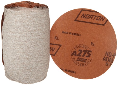 Norton A275 adalox Schleifscheibe, Papierrückseite, selbstklebende Rückseite, Aluminiumoxid, 6 inches, 1 von NORTON