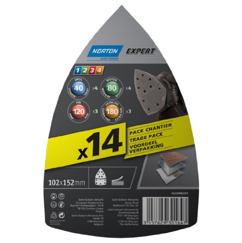 Norton Professional Abisolieren Pads 102 x 152 mm, Körnung sortiert Größen Set von 14 Norton Professional Abisolieren Pads 102 x 152 mm, Körnung sortiert Größen Set von 14 von NORTON