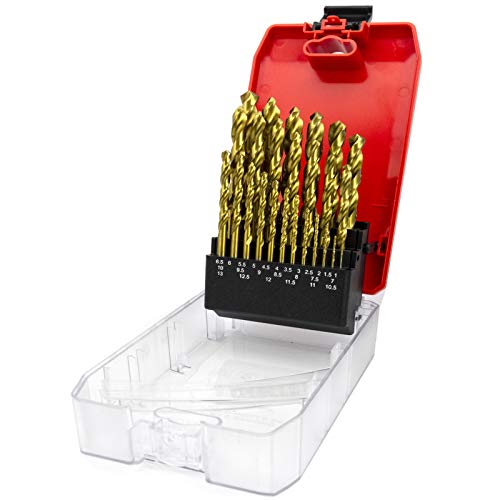 NORTOOLS HSS Metallbohrer-Satz,25-teilig,TiN-beschichtetes Bohrer-Set DIN338 1,0-13 x 0,5 mm NORTOOLS HSS Metallbohrer-Satz,25-teilig,TiN-beschichtetes Bohrer-Set DIN338 1,0-13 x 0,5 mm von NORTOOLS
