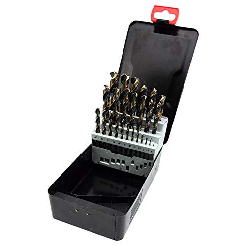 NORTOOLS Metallbohrer Set 25 -tlg Bohrer Set HSS M2 Turbobohrer Spiralbohrersatz Aufsätze für Bohrmaschinen für legiertem Stahl, Blech von NORTOOLS