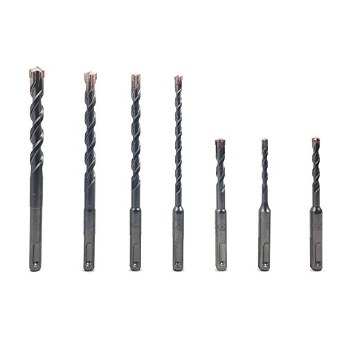 NORTOOLS SDS Plus Bohrer Set 7 tlg Hammerbohrer für Beton mit Kreuzkopfschneider PGM Mark für Stahlbeton Baugranit 5/6/8 x 110 mm, 6/8/10/12 x 160 mm NORTOOLS SDS Plus Bohrer Set 7 tlg Hammerbohrer für Beton mit Kreuzkopfschneider PGM Mark für Stahlbeton Baugranit 5/6/8 x 110 mm, 6/8/10/12 x 160 mm von NORTOOLS