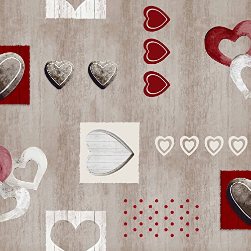 NORTUFTING Tischdecke tcvalentinbordeaux Oval 1,40 x 2,00 m von NORTUFTING
