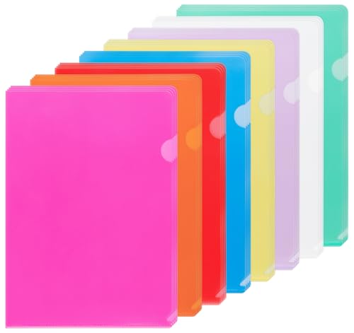 NOTEZMATE A4-Projekthüllen, 8 Farben, Dokumentenmappen, 25 offene obere und seitliche transparente Dokumententaschen für Akteneinband, A4 geschnittene bündige Ordner für Berichte, Projekte, NOTEZMATE A4-Projekthüllen, 8 Farben, Dokumentenmappen, 25 offene obere und seitliche transparente Dokumententaschen für Akteneinband, A4 geschnittene bündige Ordner für Berichte, Projekte, von NOTEZMATE