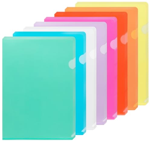 NOTEZMATE Aktenhüllen A4 Seitlich Offen 8 Farben, 16PCS Klarsichthüllen A4 Bunt Sichthüllen A4 Farbig Prospekthüllen zur Aufbewahrung von Papier, Dokumenten für Büro Schule NOTEZMATE Aktenhüllen A4 Seitlich Offen 8 Farben, 16PCS Klarsichthüllen A4 Bunt Sichthüllen A4 Farbig Prospekthüllen zur Aufbewahrung von Papier, Dokumenten für Büro Schule von NOTEZMATE