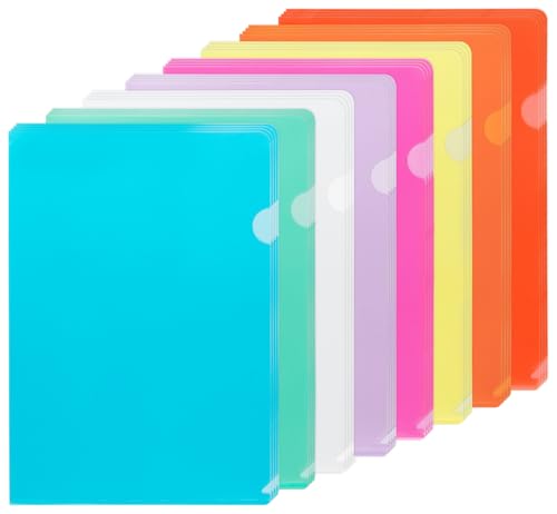 NOTEZMATE Aktenhüllen A4 Seitlich Offen 8 Farben, 42PCS Klarsichthüllen A4 Bunt Sichthüllen A4 Farbig Prospekthüllen zur Aufbewahrung von Papier, Dokumenten für Büro Schule NOTEZMATE Aktenhüllen A4 Seitlich Offen 8 Farben, 42PCS Klarsichthüllen A4 Bunt Sichthüllen A4 Farbig Prospekthüllen zur Aufbewahrung von Papier, Dokumenten für Büro Schule von NOTEZMATE