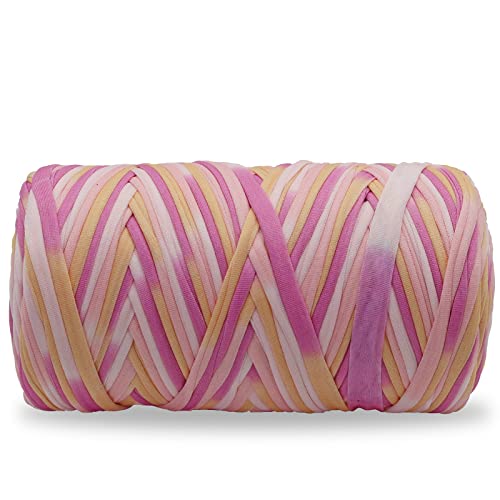 NOTIONSLAND 300g T-Shirt-Garn Stoff Strickgarn für Häkelkorb, Taschen, Heimdekoration – rosa NOTIONSLAND 300g T-Shirt-Garn Stoff Strickgarn für Häkelkorb, Taschen, Heimdekoration – rosa von NOTIONSLAND