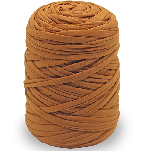 NOTIONSLAND 400 g T-Shirt-Garn, Strickgarn, Stoff, Häkelgarn für Tasche, Korb, Decke, Heimdekoration – braune Farbgarne NOTIONSLAND 400 g T-Shirt-Garn, Strickgarn, Stoff, Häkelgarn für Tasche, Korb, Decke, Heimdekoration – braune Farbgarne von NOTIONSLAND