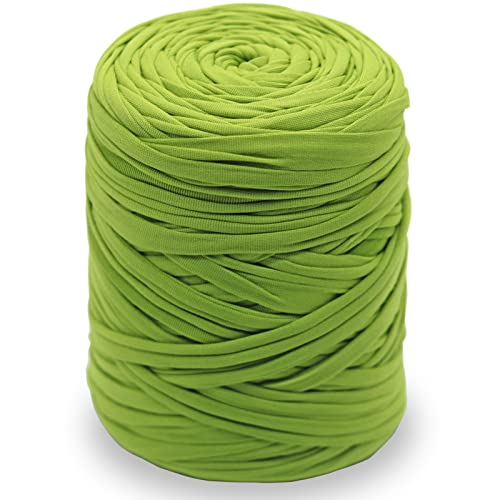 NOTIONSLAND 400 g T-Shirt-Garn, Strickgarn, Stoff, Häkelgarn für Tasche, Korb, Decke, Heimdekoration, grüne einfarbige Garne NOTIONSLAND 400 g T-Shirt-Garn, Strickgarn, Stoff, Häkelgarn für Tasche, Korb, Decke, Heimdekoration, grüne einfarbige Garne von NOTIONSLAND