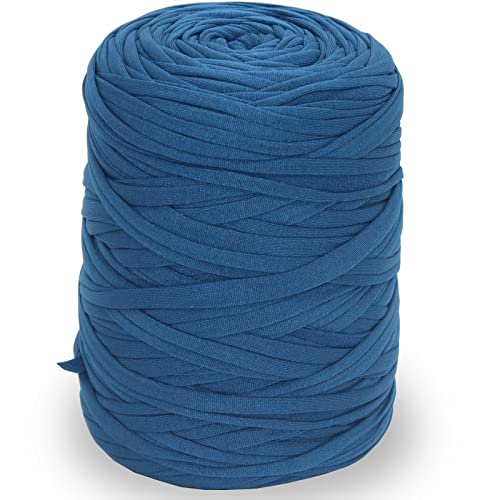 NOTIONSLAND 400 g T-Shirt-Garn, Strickgarn, Stoff, Häkelgarn für Tasche, Korb, Decke, Heimdekoration – Jeansblaue Garne NOTIONSLAND 400 g T-Shirt-Garn, Strickgarn, Stoff, Häkelgarn für Tasche, Korb, Decke, Heimdekoration – Jeansblaue Garne von NOTIONSLAND