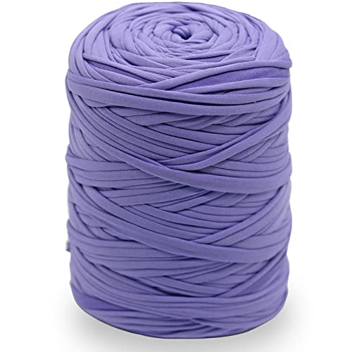 NOTIONSLAND 400 g T-Shirt-Garn, Strickgarn, Stoff, Häkelgarn für Tasche, Korb, Decke, Heimdekoration – lila einfarbige Garne NOTIONSLAND 400 g T-Shirt-Garn, Strickgarn, Stoff, Häkelgarn für Tasche, Korb, Decke, Heimdekoration – lila einfarbige Garne von NOTIONSLAND