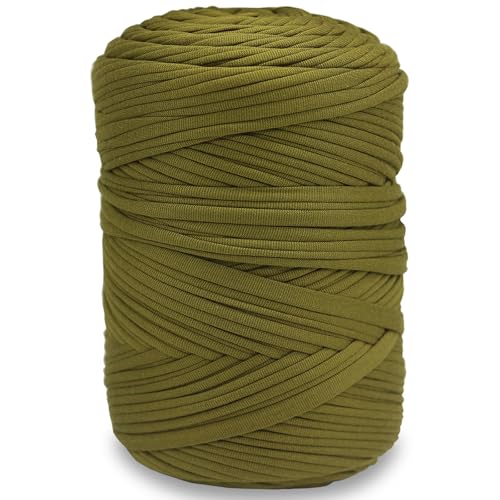 NOTIONSLAND 400 g T-Shirt-Garn, Strickgarn, Stoff, Häkelgarn für Taschen, Körbe, Decken, Heimdekoration – DunkelGoldrute einfarbige Garne NOTIONSLAND 400 g T-Shirt-Garn, Strickgarn, Stoff, Häkelgarn für Taschen, Körbe, Decken, Heimdekoration – DunkelGoldrute einfarbige Garne von NOTIONSLAND