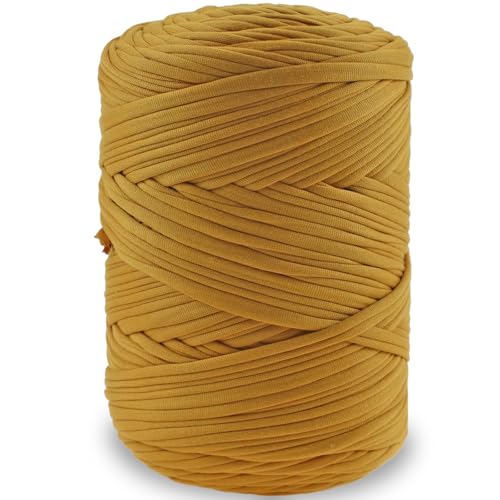 NOTIONSLAND 400 g T-Shirt-Garn, Strickgarn, Stoff, Häkelgarn für Taschen, Körbe, Decken, Heimdekoration – Leuchtendes Gelb einfarbige Garne NOTIONSLAND 400 g T-Shirt-Garn, Strickgarn, Stoff, Häkelgarn für Taschen, Körbe, Decken, Heimdekoration – Leuchtendes Gelb einfarbige Garne von NOTIONSLAND