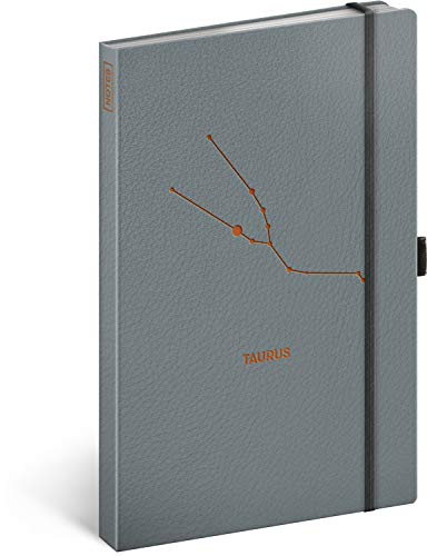 PRESCO GROUP A.S. Tierkreis Notizbuch mit Gummiband liniert - Notizblock für Frauen Mädchen Herren - Tagebuch Journal Notebook für Schule und Arbeit (Stier) von NOTIQUE
