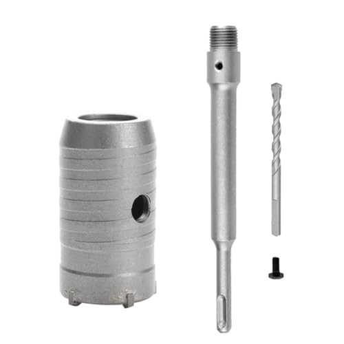 NOUVARis SDS Plus Bohrhammer Wandlochsäge Bohrer Set Schneidwerkzeuge mit Rundem Schaft Beton Zement Lochöffner, 40mm NOUVARis SDS Plus Bohrhammer Wandlochsäge Bohrer Set Schneidwerkzeuge mit Rundem Schaft Beton Zement Lochöffner, 40mm von NOUVARis