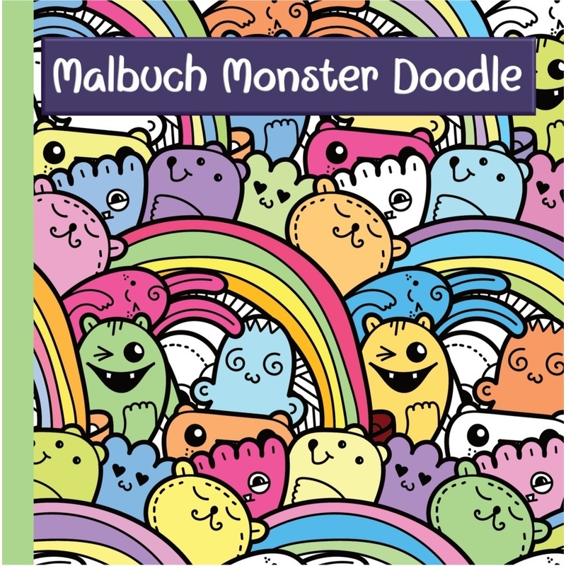 Monster Malbuch Mit Lustigen Doodle Motiven Für Kinder Ab 7 Jahren Und Jugendliche - Ideale Beschäftigung Zur Konzentration Und Entspannung - Josie vo von NOVA MD