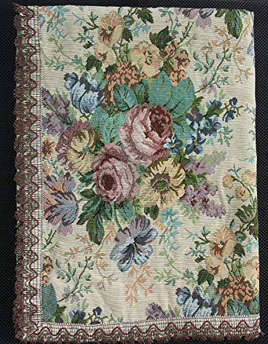 Novel Maison Gobelin Tischdecke mit Blumenmuster, verschiedene Größen (175 x 175) von NOVEL MAISON