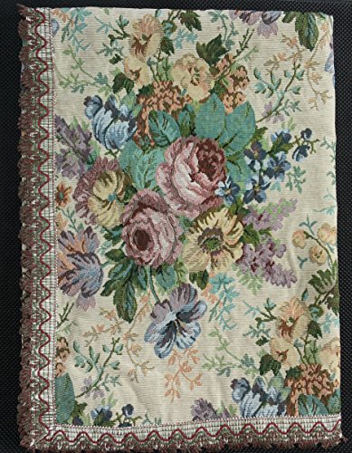 Tischdecke mit Gobelinstickerei, Motiv: Blüten, in verschiedenen Größen 140X180 von NOVEL MAISON