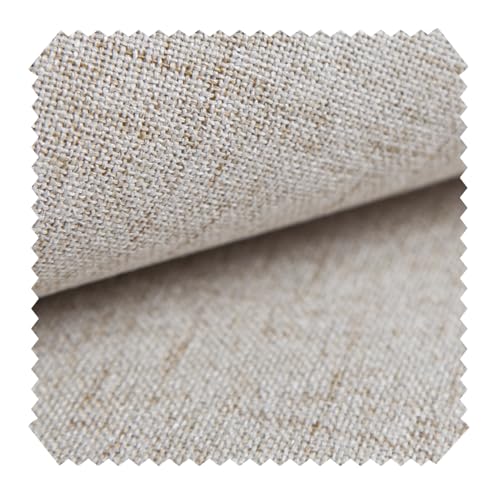 NOVELY® AUEN Premium Möbelstoff | Webstoff | fein gewebter Polsterstoff | Meterware | Bezugsstoff | 1 lfm | 26 Farben (01 Creme) von NOVELY