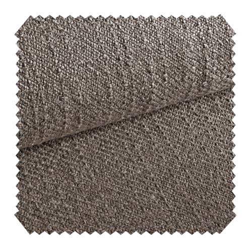 novely® exquisit DECORETTO - Weicher Polsterstoff im Naturfaser Look - Schwer Entzündbarer Möbelstoff mit Ultra-Clean-Technologie - Pflegeleichte Meterware 1lfm (09 Taupe) von NOVELY