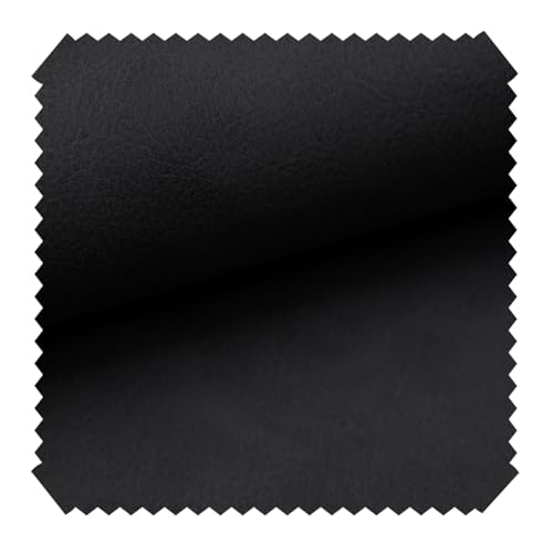 NOVELY® Konstanz Kunstleder Vintage Antik Möbelstoff Polsterstoff Lederimitat | Meterware | 1lfm (07 Anthrazit) von NOVELY
