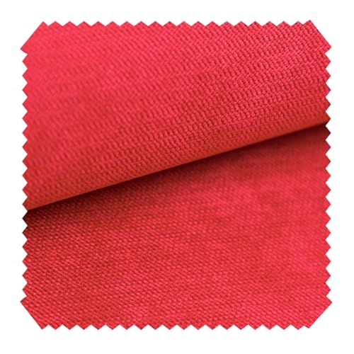 novely® ORMONT - Samtiger Chenille-Stoff - Robuster Möbelstoff - Polsterstoff in 18 Farben - Pflegeleichte Meterware 1lfm (09 Himbeer Rot) von NOVELY