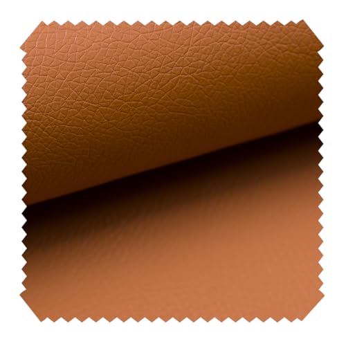 novely® Soltau | weiches Kunstleder PU Premium Qualität Polsterstoff mehr als 100.000 Touren Echtleder-Optik Möbelstoff | Meteware | 1lfm (14 Terracotta) von NOVELY