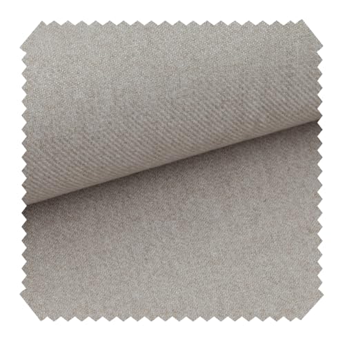 novely® exquisit CALMI Polsterstoff in Woll-Optik - Schwer Entzündbarer Möbelstoff - Melange Meterware 1lfm (01 Beige) von NOVELY