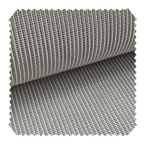 novely® AQUILO UV++ - Wetterfester Outdoor-Stoff - Extra Breiter Vorhangstoff für Terrasse und Balkon - Schwer Entzündbarer Möbelstoff - Pflegeleichte Meterware 1lfm Farbe: 160 Hellgrau von NOVELY