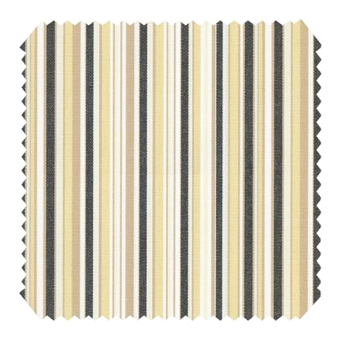 novely® ARAGON BARCELONA - Gestreifter Premium Outdoorstoff - Wasserabweisender Möbelstoff - UV-Beständiger Polsterstoff für Gartenmöbel - Meterware 1lfm Farbe: 22 Beige von NOVELY