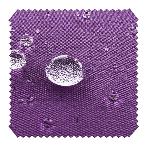 novely® ARAGON WATERPROOF UV+ - Premium Outdoor-Stoff - Lichtechter Möbelstoff - Polsterstoff in Baumwoll-Optik - Markisenstoff - Pflegeleichte Meterware 1lfm (09 Lila) von NOVELY