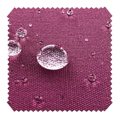 novely® ARAGON WATERPROOF UV+ - Premium Outdoor-Stoff - Lichtechter Möbelstoff - Polsterstoff in Baumwoll-Optik - Markisenstoff - Pflegeleichte Meterware 1lfm (16 Pflaume) von NOVELY