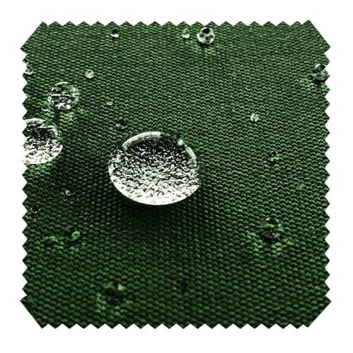novely® ARAGON WATERPROOF UV+ - Premium Outdoor-Stoff - Lichtechter Möbelstoff - Polsterstoff in Baumwoll-Optik - Markisenstoff - Pflegeleichte Meterware 1lfm (26 Olive Grün) von NOVELY