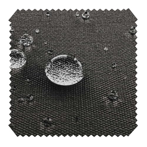 novely® ARAGON WATERPROOF UV+ - Premium Outdoor-Stoff - Lichtechter Möbelstoff - Polsterstoff in Baumwoll-Optik - Markisenstoff - Pflegeleichte Meterware 1lfm (40 Anthrazit) von NOVELY